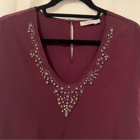 Dalia Chiffon Top Blouse - Picture 2 of 6